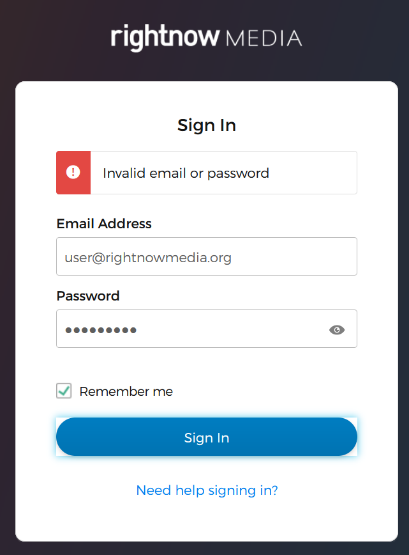 How do I sign in to RightNow Media