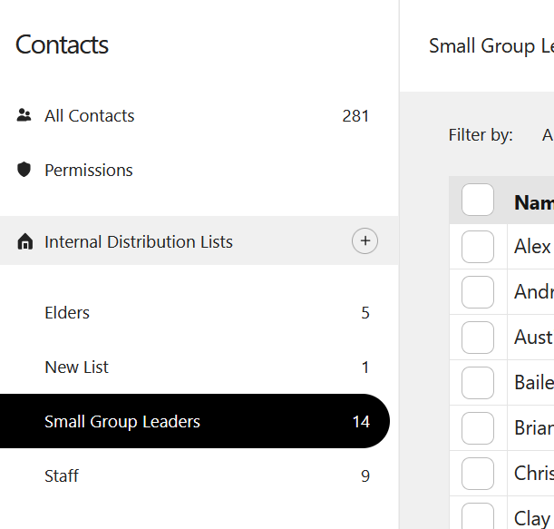 How do I add a User to an existing Distribution List?
