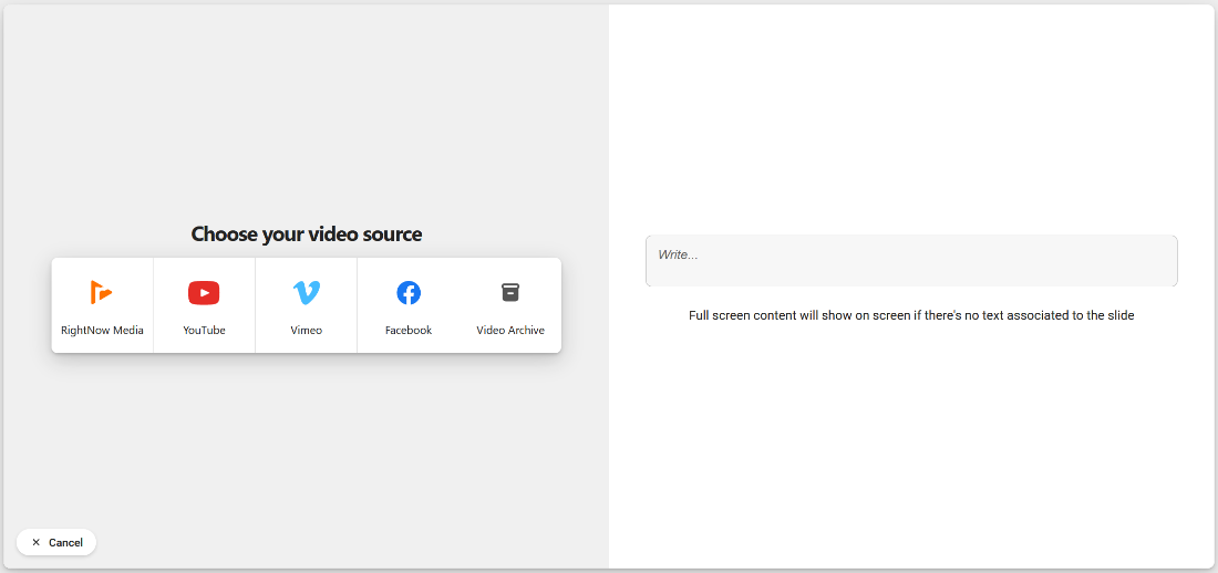 How do I add videos into Interactive Content?