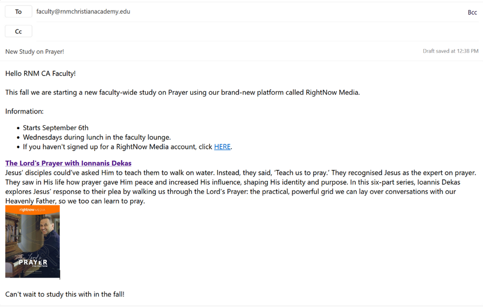 How do I create an email Content Campaign for my school?
