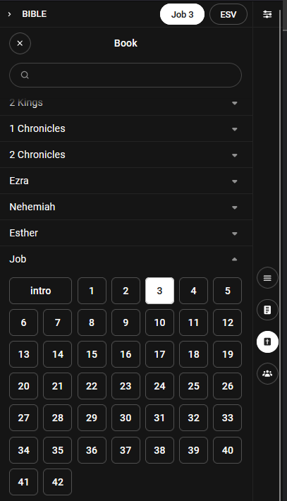 How do I access the Bible within the content player?
